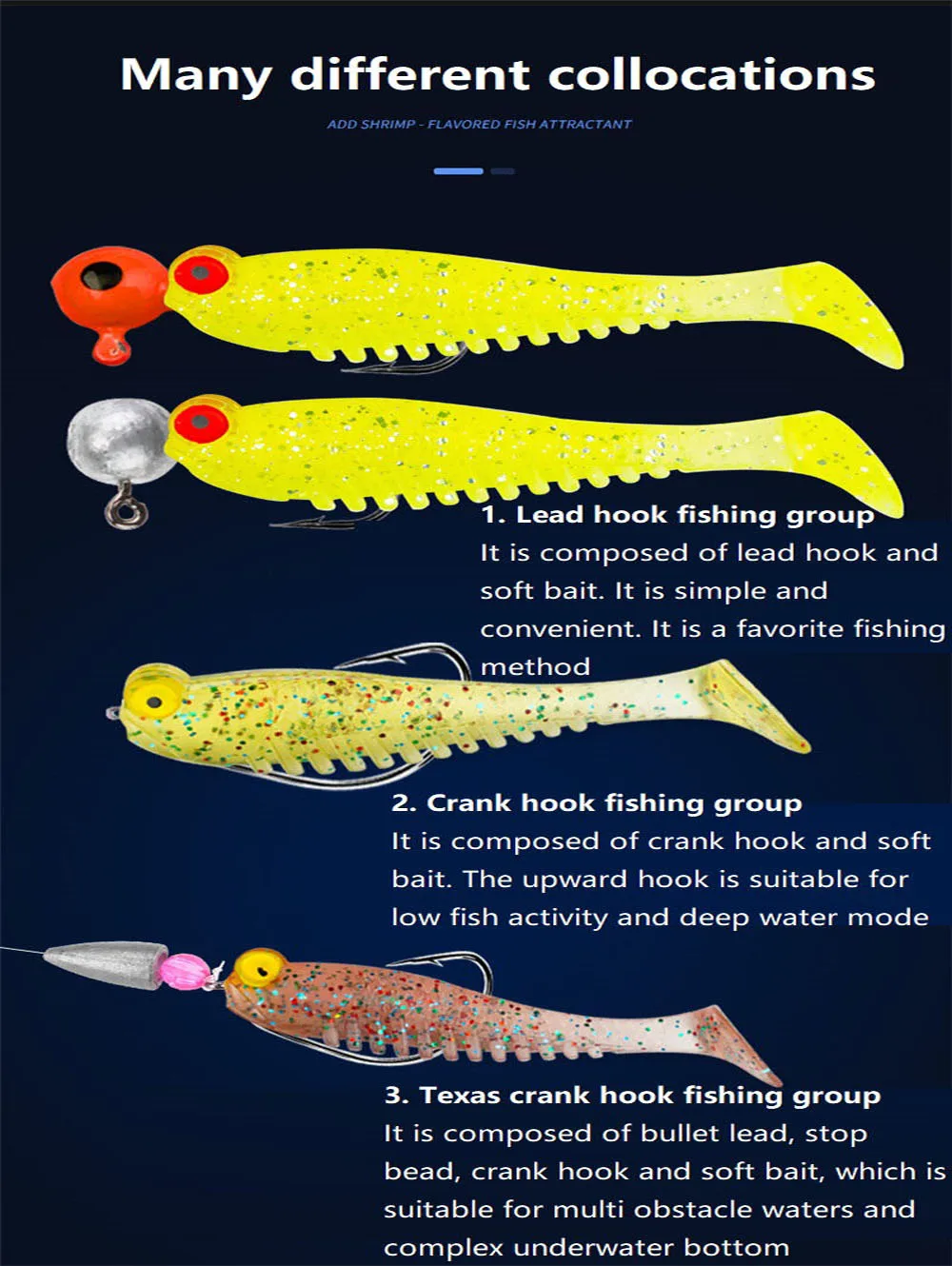 Descubra ganchos de pesca versátiles para estilos diversos