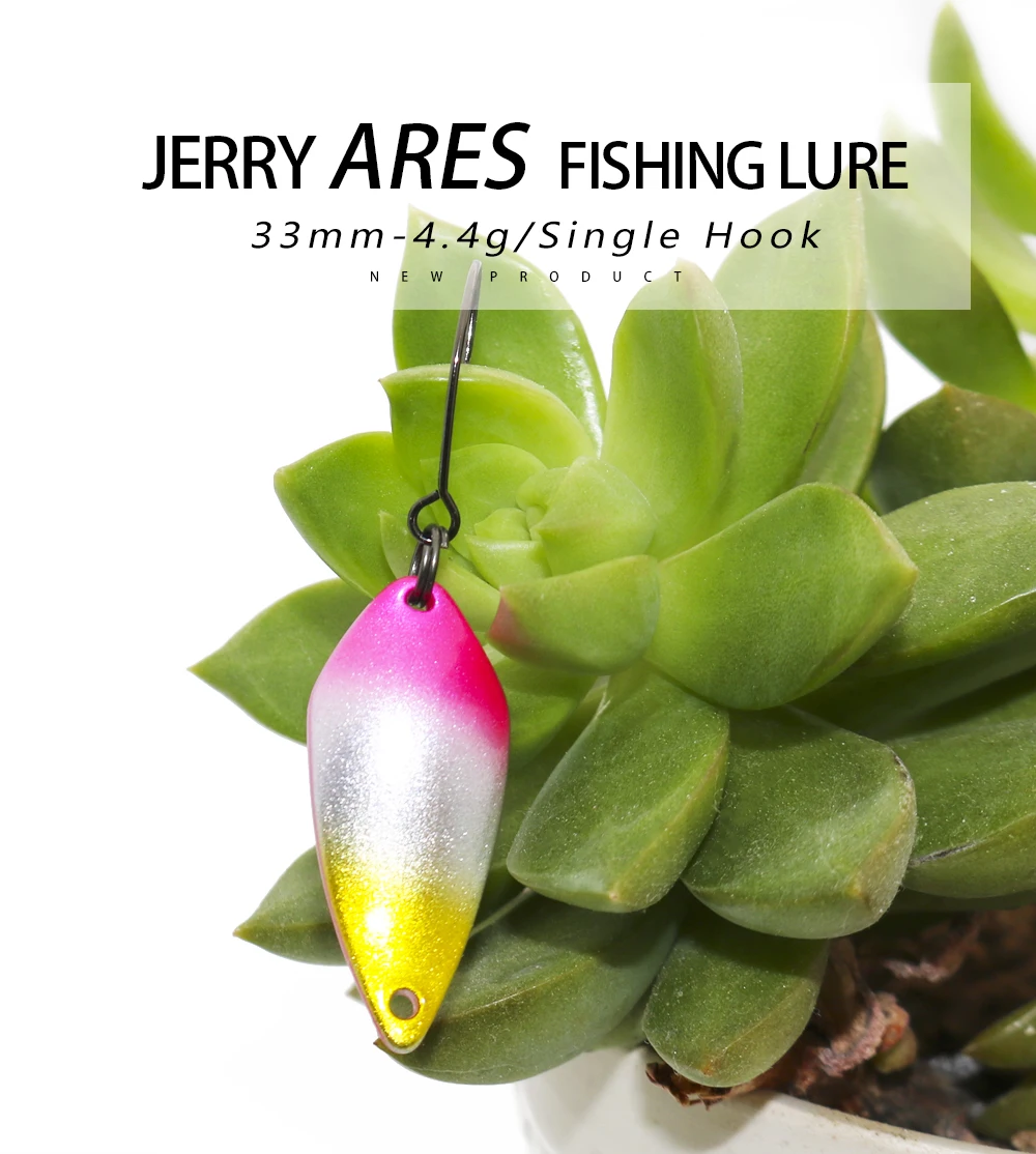 Experimente la emoción de la pesca con el señuelo de pesca Jerry Ares diseñado para ganchos de 33 mm, ¡perfecto para atrapar su próxima gran captura!