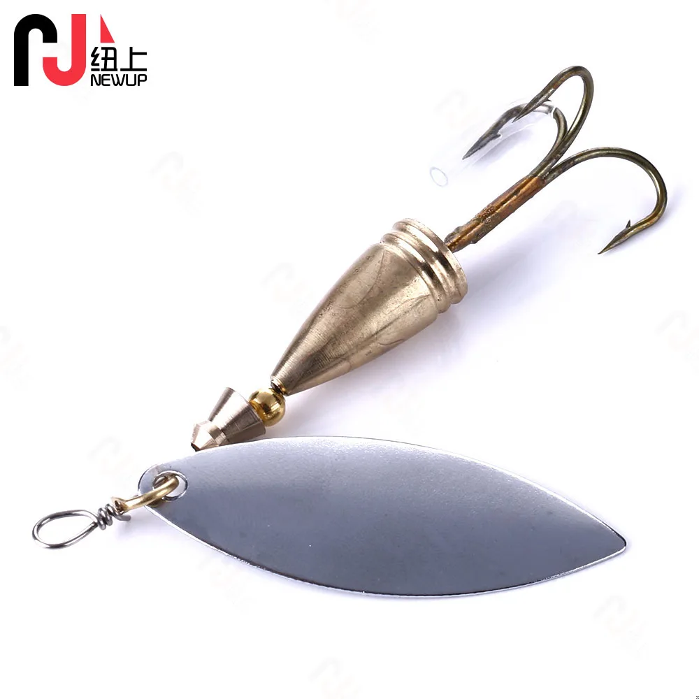 Anzuelos duraderos de acero de alta calidad, cuchara de Metal duro de 6,8 cm, 7g, hoja de arrastre, lentejuelas, cebo giratorio, aparejos de señuelo de pesca Wobbler, 1 ud. - imagen 4