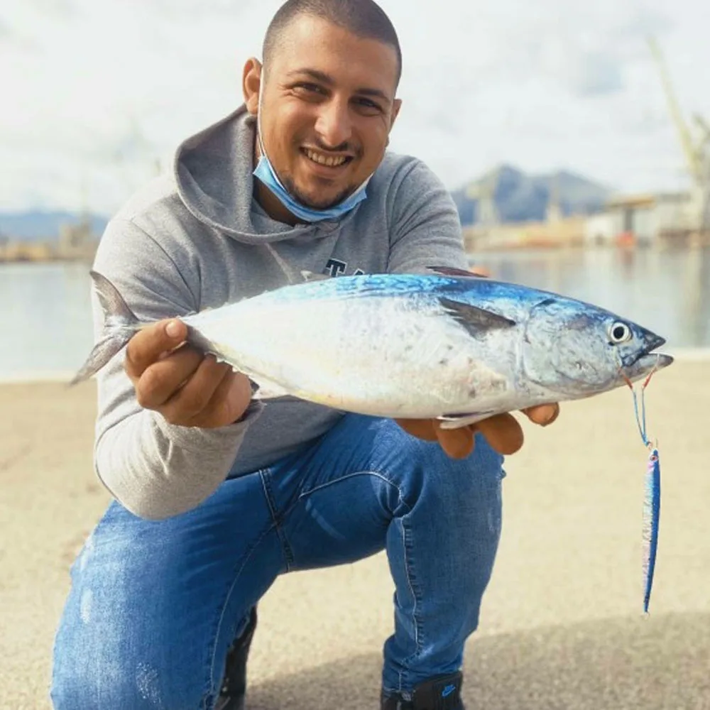 VOLIN nuevo Matel Jigging señuelo de pesca cebo para barco 80g 100g 135g fundición delgada cebo Artificial de hundimiento rápido Venta caliente - imagen 3