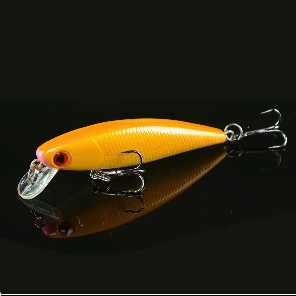 1 Uds 6,5 cm 4,5g Minnow señuelo de Pesca lubina carpa Artificial cebo duro 3D Wobbler ojos japoneses de alta calidad Pesca aparejos de Pesca - imagen 2