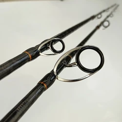 Caña de carbono para pesca lenta ML acción rápida, salada