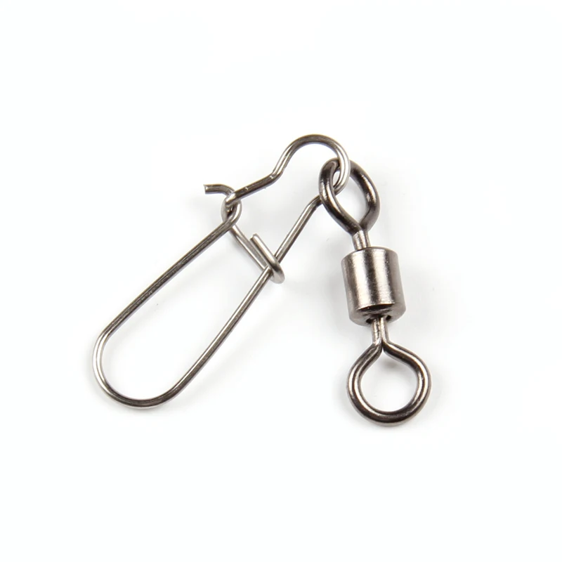 Supercontinent 50 Uds accesorios de pesca de Lucio conector Pin rodamiento giratorio de acero inoxidable señuelo de anzuelo a presión - imagen 4