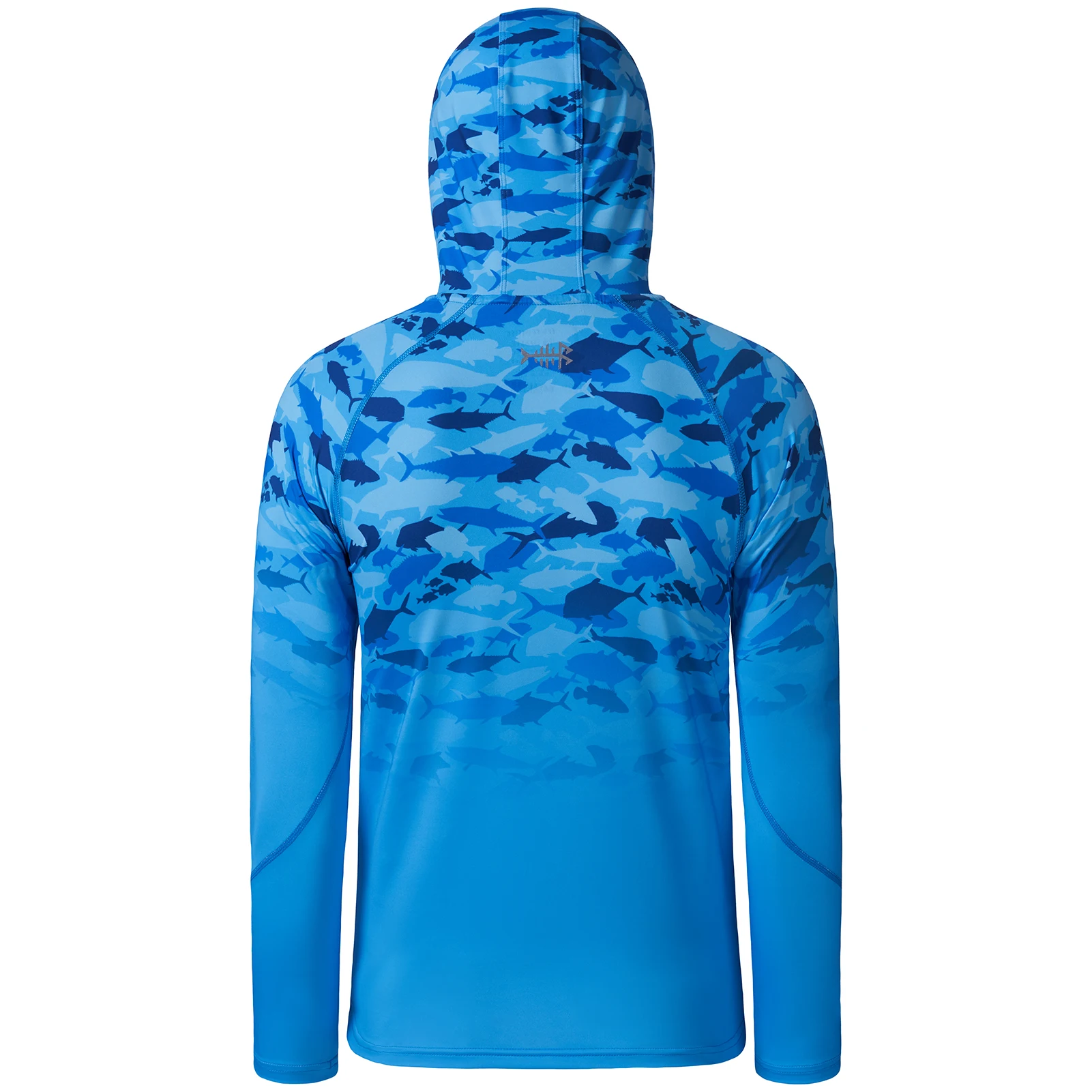 Bassdash Youth UPF50 + Performance camiseta con capucha, manga larga, pesca, senderismo, sol, FS03Y