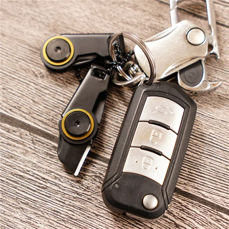 EDC Gear-Mini cuchillo de hoja para campamento al aire libre, paquete de cortador de caja de supervivencia, pelador abierto, pelar, cortar, doblar, herramientas de bolsillo, paquete de abridor