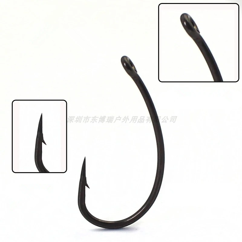 Anzuelo de pesca de carpa con púas de acero al carbono, accesorio de pesca circular de carpa, 20 unidades - imagen 4