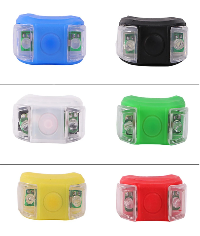 Coloridas luces de bicicleta LED para paseos nocturnos seguros