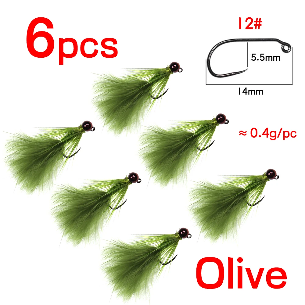 6pcs Olive