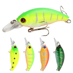 Crankbait - Señuelo duro flotante con ojos 3D para lucio, 7,5 cm