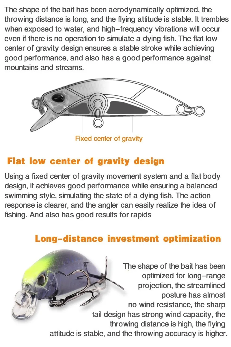 Señuelo de pesca de pececillos, cebo duro de plástico Artificial, Wobbler Crankbait, aparejos de lubina de Pesca de Mar de invierno, ojos 3D, 50mm, 5g, 1 pieza - imagen 4