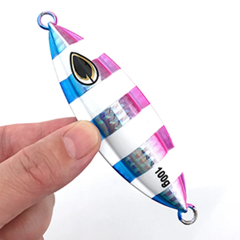 Señuelos de Pesca de plantilla, cebo de Metal que se hunde, Jigging, barco de aguas profundas Isca, cebo de lubina Artificial, aparejos de pesca de carpa, 40-80g - imagen 5