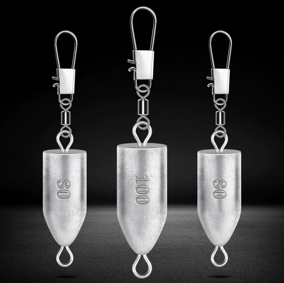 Plomos de pesca piezas, 10g-100g, banda de gotitas de agua, plomo, plomo, hilo para caña de pescar - imagen 2