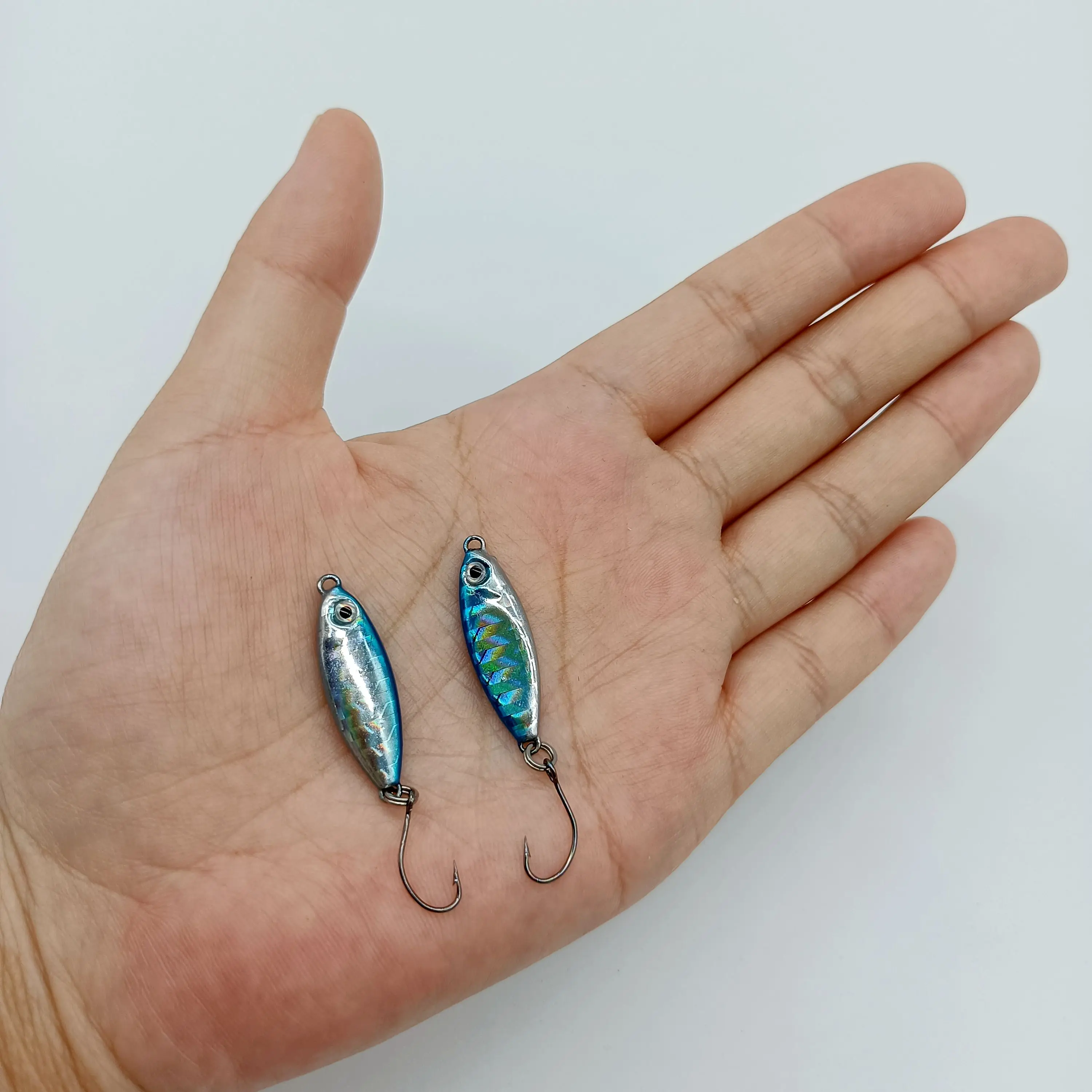 DUODUOYU 5 uds plantillas pequeñas Señuelos de Pesca 3g 5,5g Shore Cast Micro plantilla Jigging Isca cebo duro Artificial accesorios de pesca - imagen 3