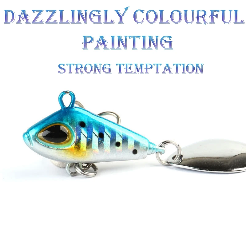 Señuelo de pesca de 6/11/18/22g VIB Crankbaits Wobble: The Ultimate Spin Jig Spinner, señuelos para pesca en agua dulce y salada, 1 unidad - imagen 4