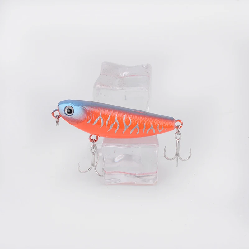 Señuelo de pesca de lápiz flotante, 1 piezas, 5cm, 5g, señuelos duros de agua superior para perros, cebos Wobbler, cebo duro Artificial, aparejos de pesca - imagen 4