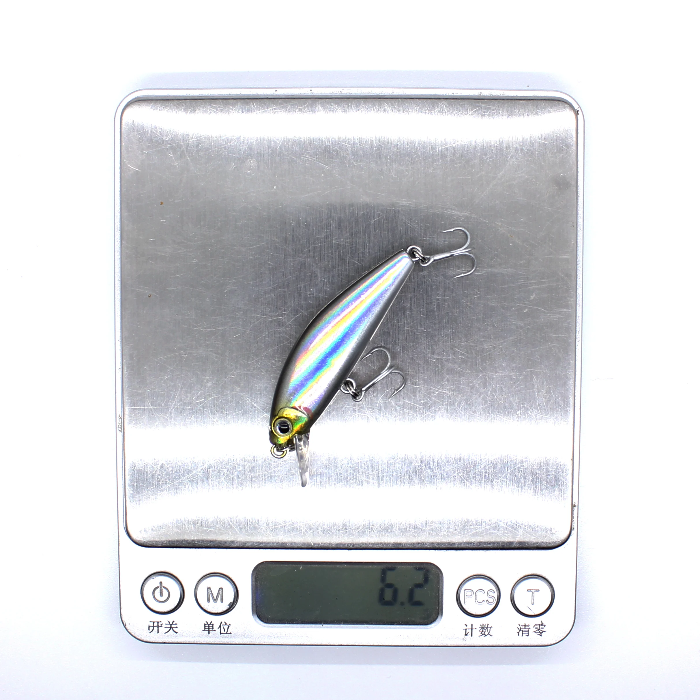 AOCLU-Señuelos de pesca duros Minnow Crank, Wobbler hundido, Jerkbait, lubina, agua salada dulce, larga distancia, bote fácil de lanzar, 50mm, 6,2G