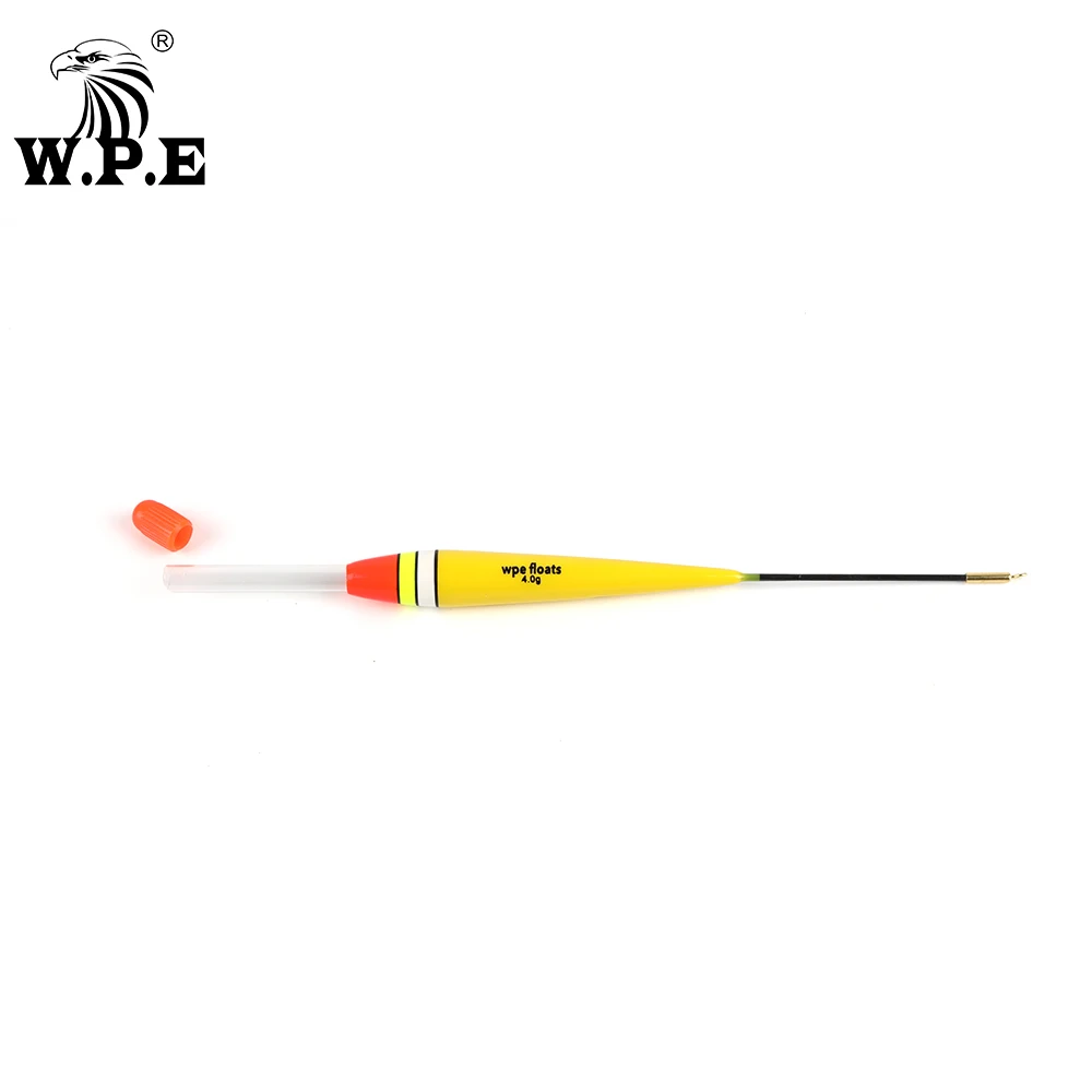 W.P.E-flotador de pesca de 20cm-23cm, 5 unids/paquete, 4g/5g, boya Vertical, aparejos de pesca de carpa con palo de luz gratis - imagen 4