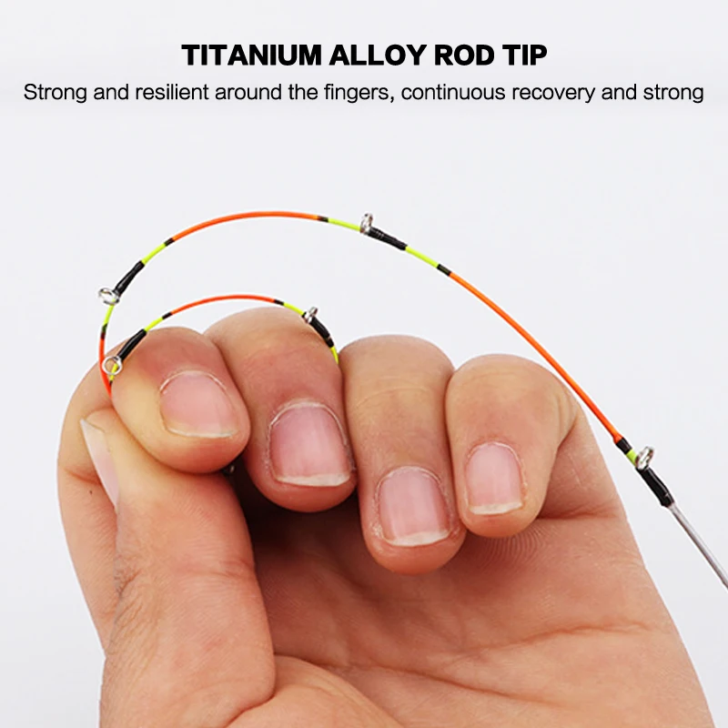 SIECHI-caña de pescar de fundición de 2 secciones, 0,9 m-1,5 m, Baitcasting, de viaje, señuelo giratorio ultraligero - imagen 3