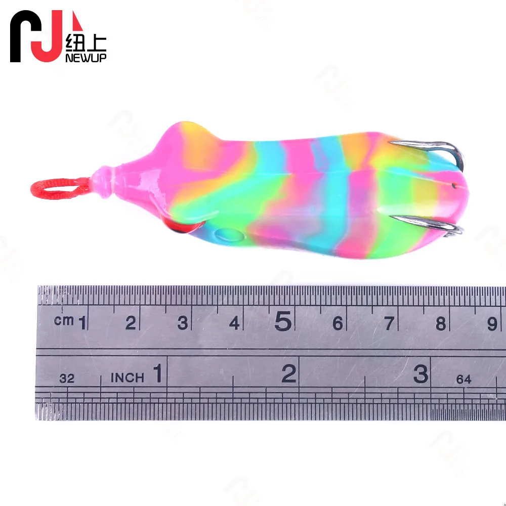 Señuelos de pesca con cebo de rana, Swimbait suave, Wobblers, Lucio, lubina, para basura, anzuelos dobles, Trolls de goma Artificial, 1 Uds. - imagen 5