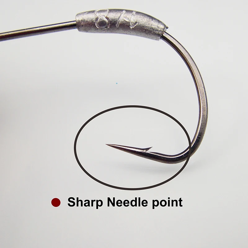 ESFISHING-anzuelo de pesca, 5 uds., 3,5g, 10g, 14g, 26g, manivela ancha de acero rico en carbono, anzuelo compensado, cabeza de plantilla, señuelo suave para Lucio - imagen 3