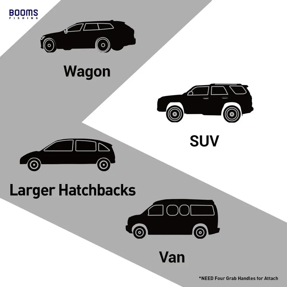 Booms Fishing VRC-porta caña para vehículo, soporte para caña, correa para cinturón con tirantes de amarre, cajas de aparejos de pesca, accesorios para cajas de herramientas - imagen 5