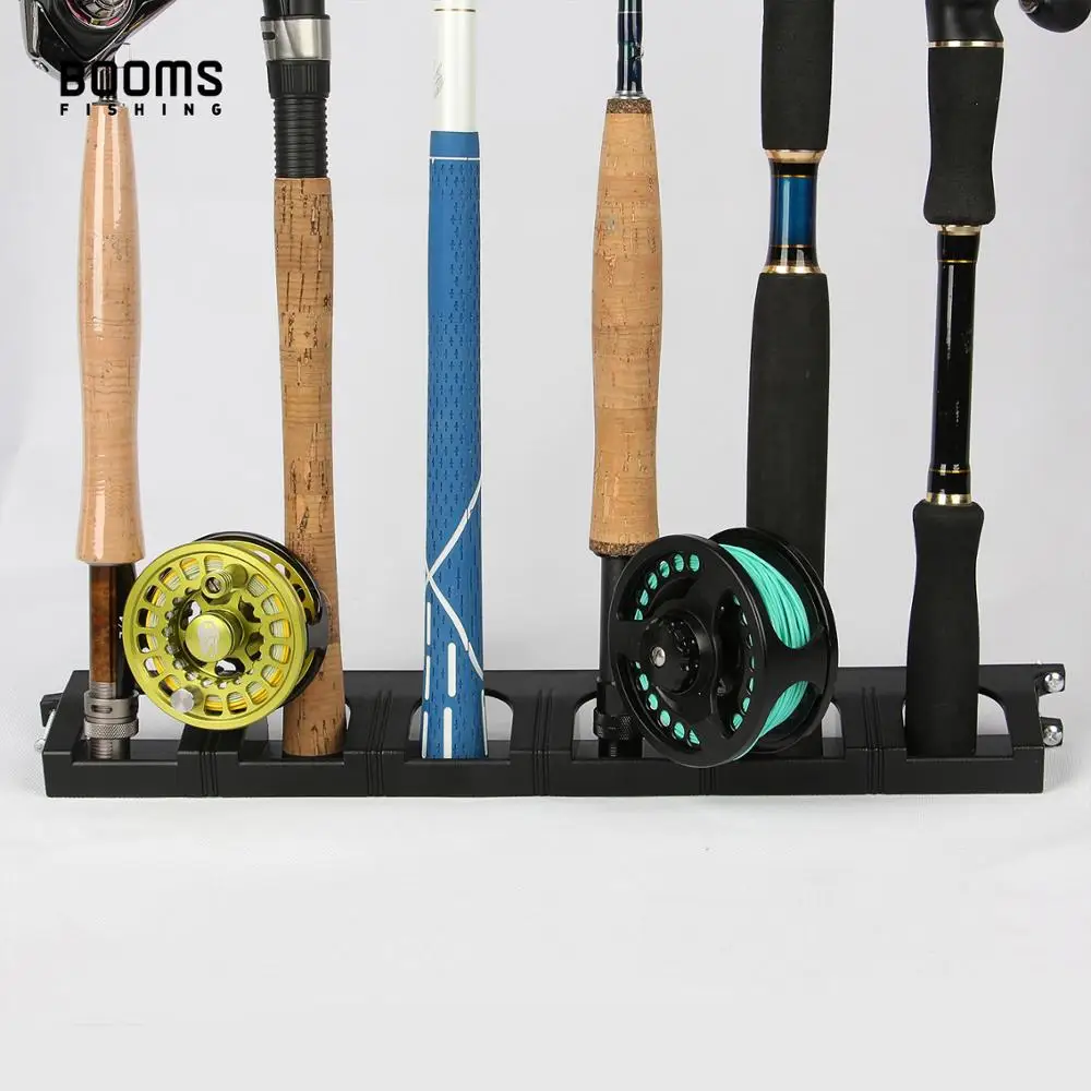 Booms Fishing WV1, estante Vertical de 6 cañas, soporte para caña de pescar, montaje en pared Modular para accesorios de herramientas de pesca de garaje - imagen 4