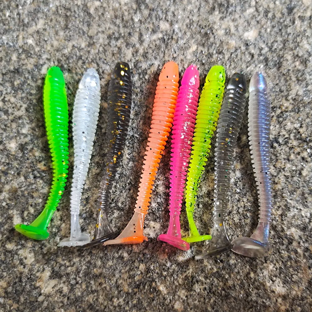 Balleo-señuelo de pesca suave, cebo de silicona para Sábalo, alimentador de cebo de plástico suave para Lucio, aparejos de pesca, 0,7g, 10 Uds./20 Uds.