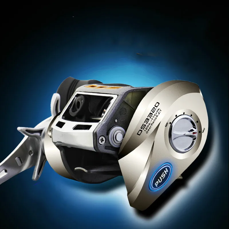 Carrete De Pesca Baitcast Rock, 6,2: 1, ruedas De Metal para mano izquierda, 7BB, 4,5 KG, Carrete De arrastre máximo - imagen 5