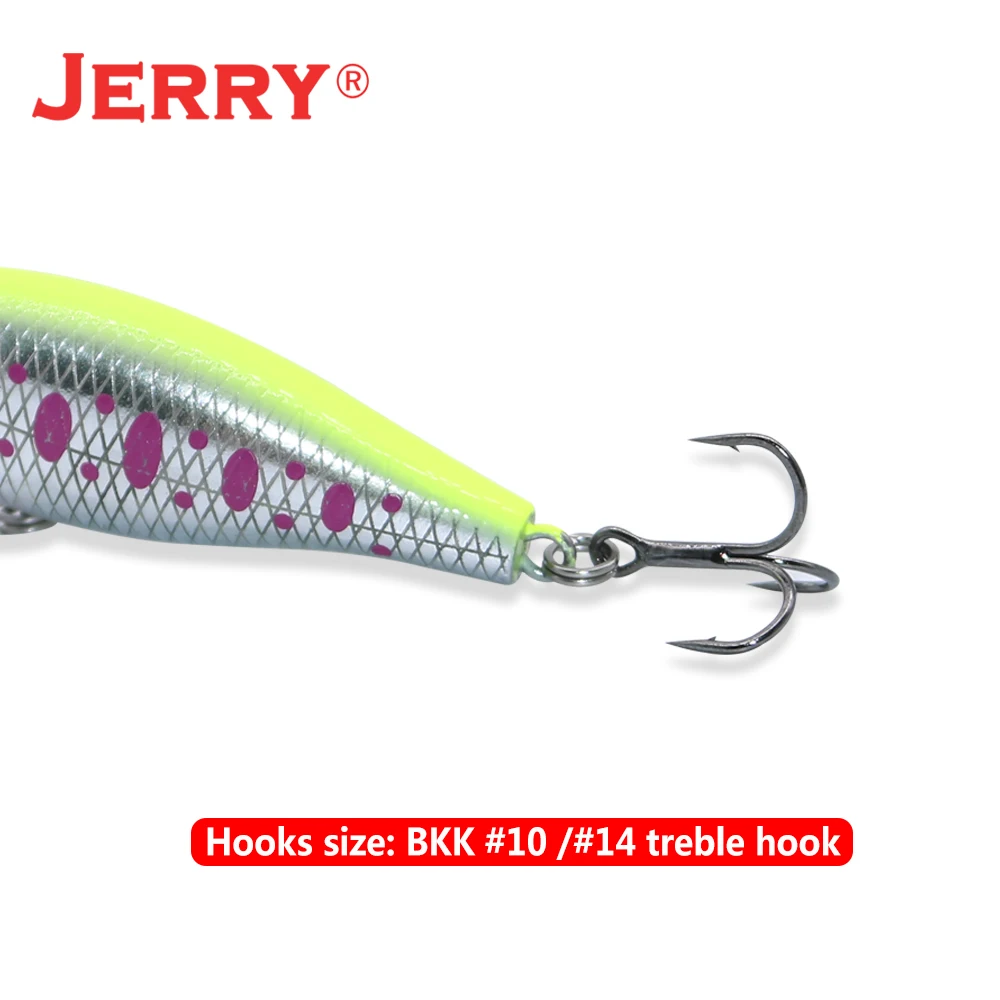 Jerry Elegance-señuelo de pesca Wobbler de hundimiento lento, cebo duro ultraligero de 5cm y 4cm - imagen 5