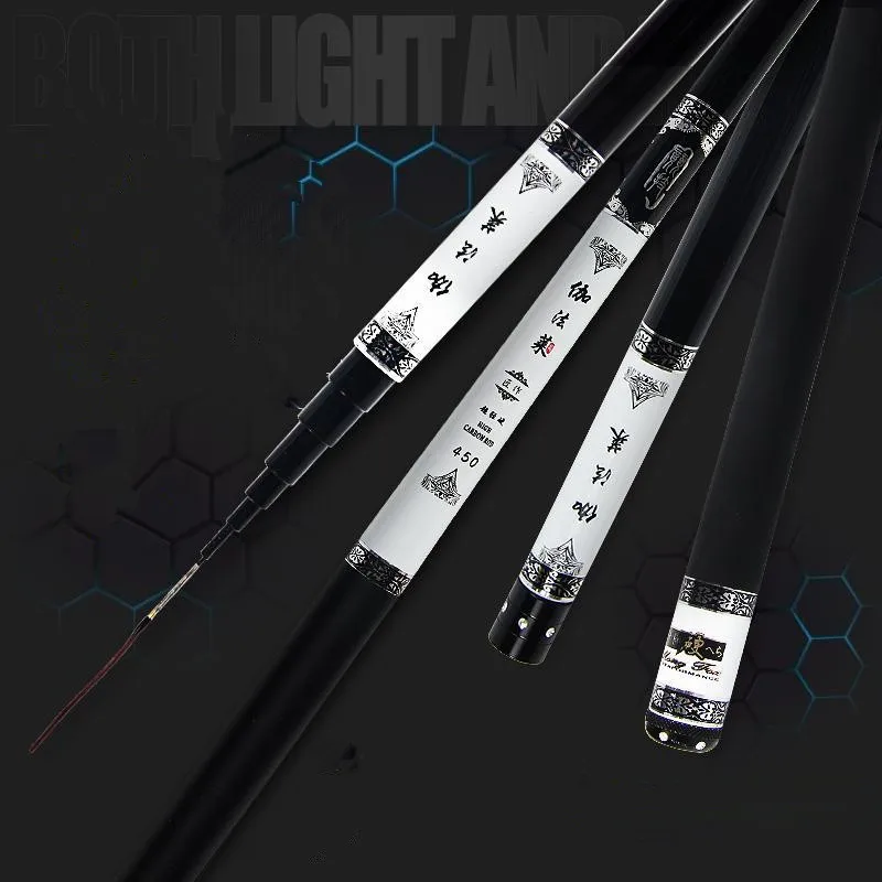 PODAGA-caña de pescar telescópica, accesorio de fibra de carbono de alta calidad, 2,7 m, 3,6, 4,5, 5,4, 6,3, 8, 9m - imagen 5