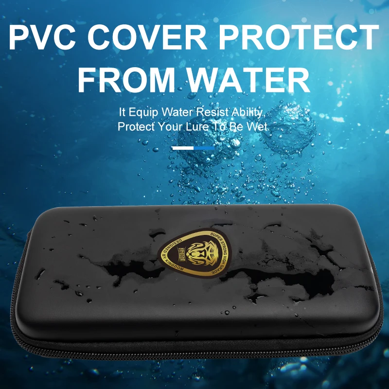 Kingdom Portabale caja de aparejos de pesca impermeable 20*10*4,3 cm caja de espuma de cebo caja de almacenamiento de PVC bolsa contenedor accesorios de pesca - imagen 3