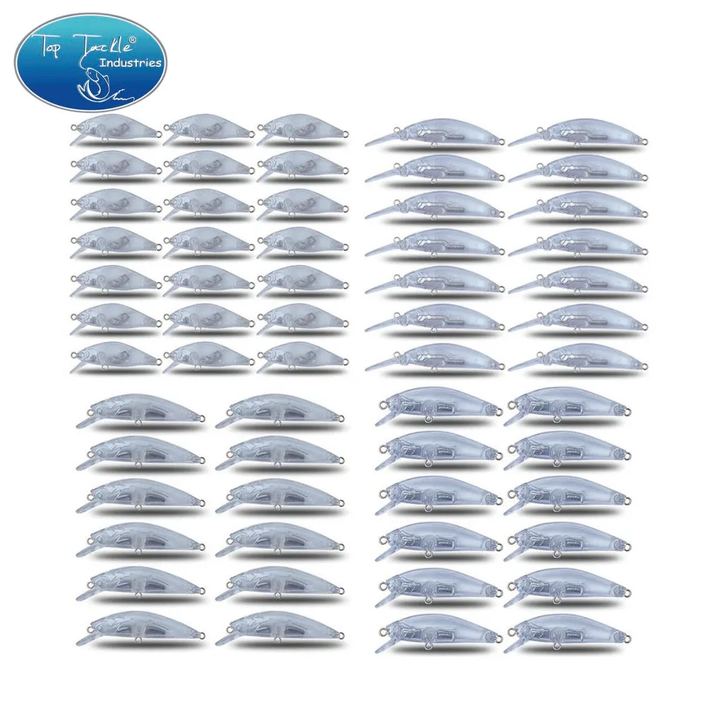 Señuelo de pesca CF ABS sin pintar manivela Minnow Hardbait 27 tipos Jerkbait Bass DIY para pesca de Lucio - imagen 2