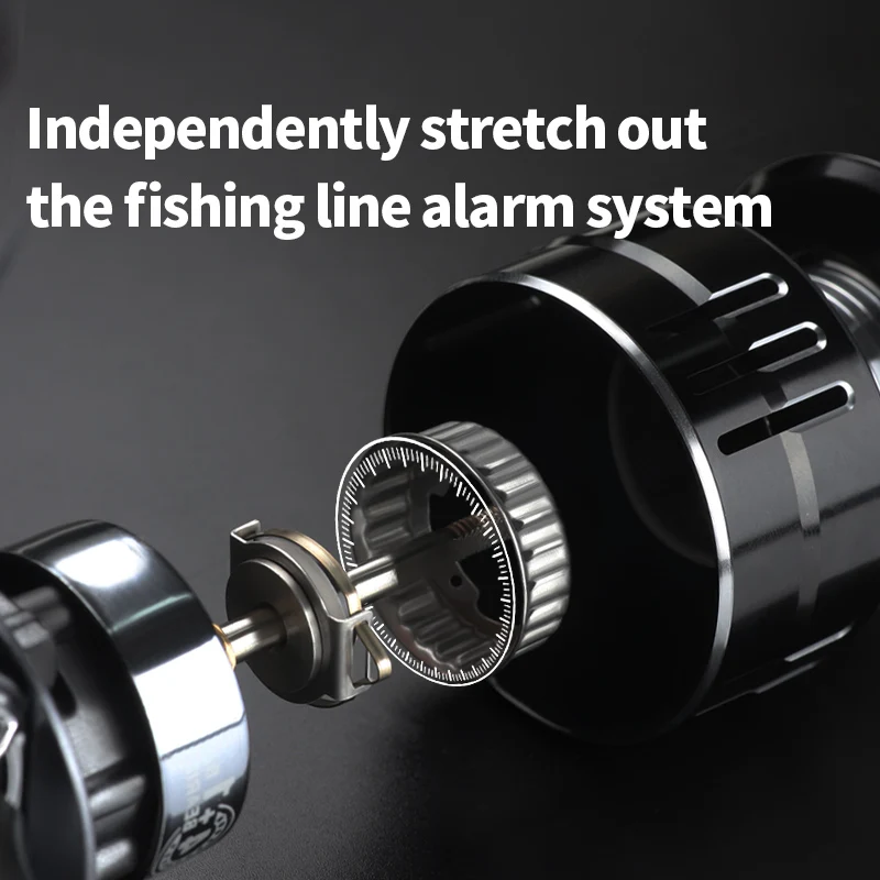 LINNHUE-carrete de Pesca JQ1500 2500, agarre de mango simple/doble, 6 rodamientos de bolas, carrete giratorio poco profundo para señuelo, Pesca - imagen 5