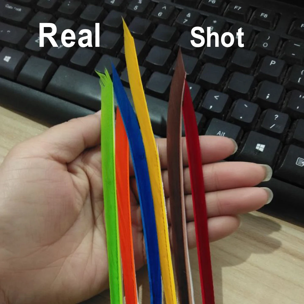 Bimoo-Biots plumas de pavo de 5 piezas, materiales naturales de atado de moscas para alas de Nymph, colas divididas, envoltura corporal, zumbador, mejillas, emergencia - imagen 5