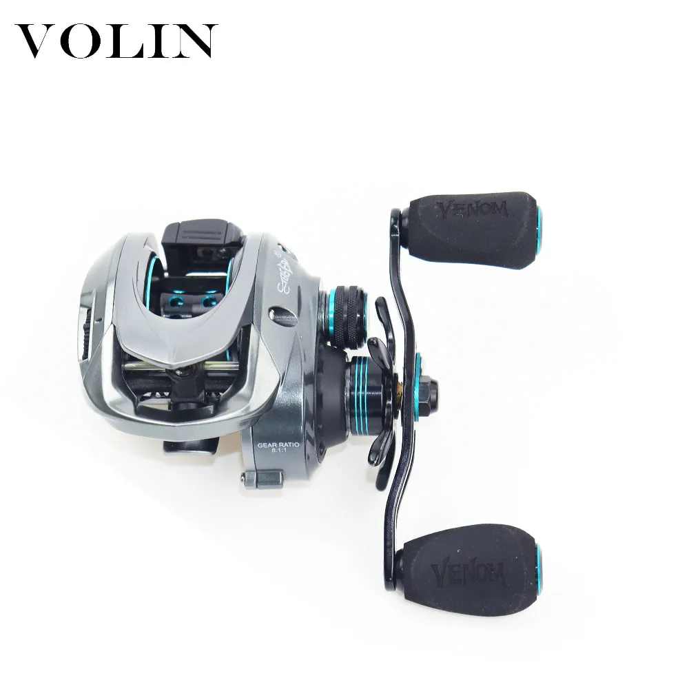 Volin-carrete de Baitcasting con sistema de freno magnético, 8KG, arrastre máximo 11 + 1 BB 8,1: 1, carrete de pesca de alta velocidad, agua salada y agua dulce, nuevo - imagen 2