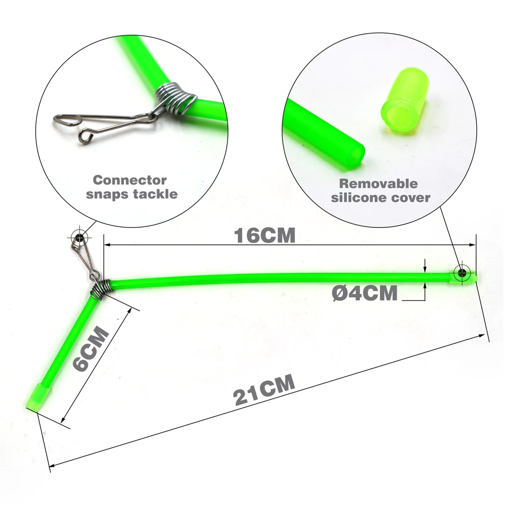 MNFT-señuelo de pesca en el mar, tubo de plástico, conector de equilibrio de 21cm, accesorio para aparejos de pesca, 12 Uds. - imagen 2