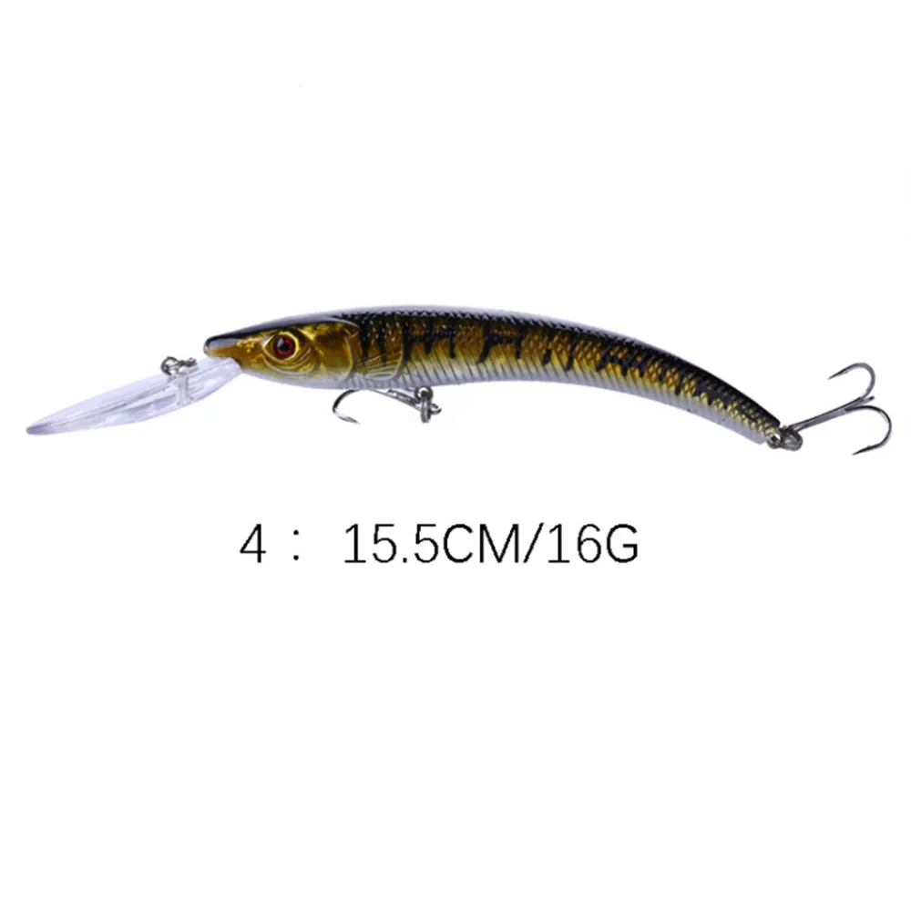Buceo profundo Walleye Minnow 15,5 cm 18g Crankbait cebo Wobbler Bandit Bass invierno Artificial Pesca señuelo aparejos de Pesca profundidad 1-3m - imagen 5