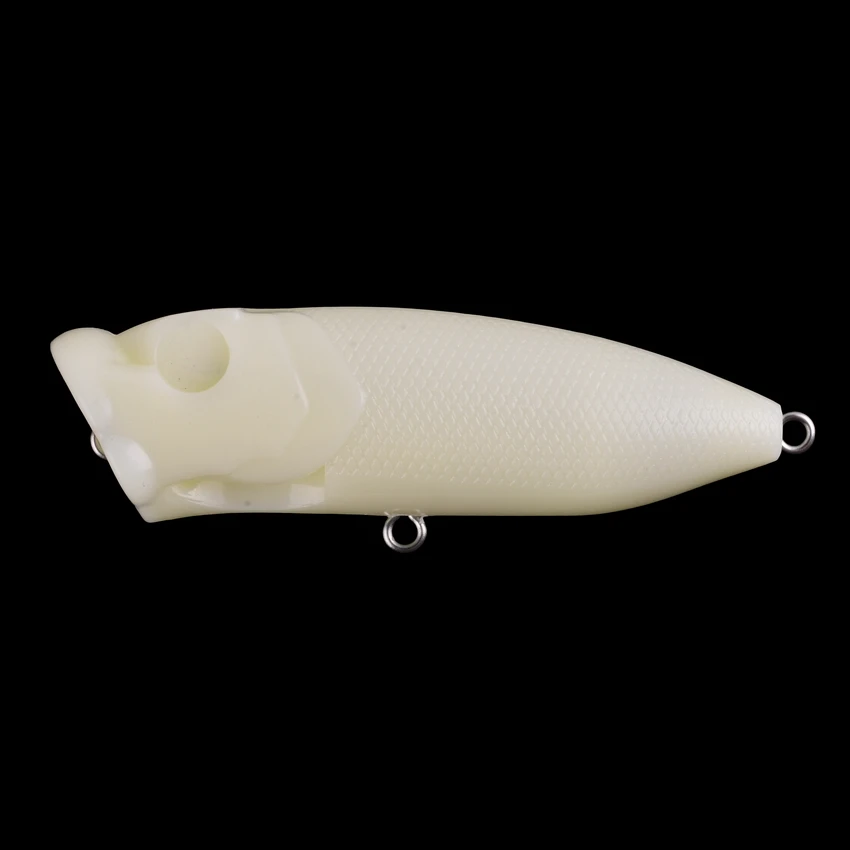 Cuerpo de señuelo en blanco Topwater, cebo de pesca artesanal sin pintar, Popper, Wobbler, 9,9g, 7,2 cm, 20 unidades - imagen 5