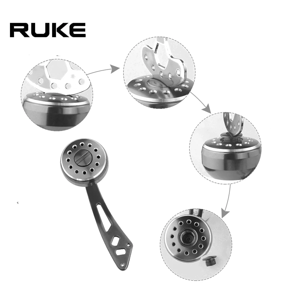 Herramienta de carrete de pesca RUKE, mango de carrete de pesca portátil M7/M8, herramienta de extracción de tornillo, tapas de perilla, herramienta abierta, accesorio de carrete de pesca - imagen 5