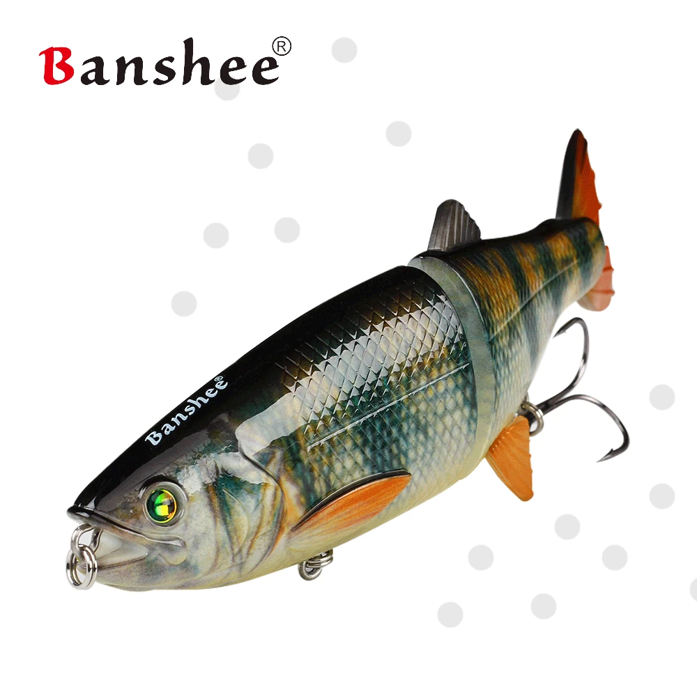 Banshee 200mm 90g 2 secciones AT01 multiarticulado vida como señuelo de pesca trucha cebo artificial duro para atún Lucio Bass Swimbait - imagen 2
