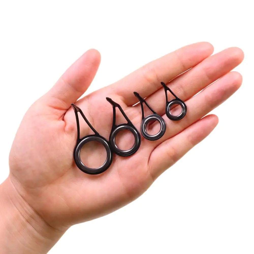 THKFISH 75 piezas Kit de reparación de guías de caña de pescar # 6- # 30 anillos para caña de pescar, herramientas de construcción, juego de reemplazo de guía para caña de pescar - imagen 4