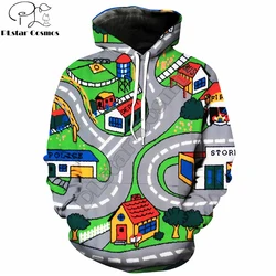 Sudadera capucha 3D hombre mujer estampado dibujos animados juguetes