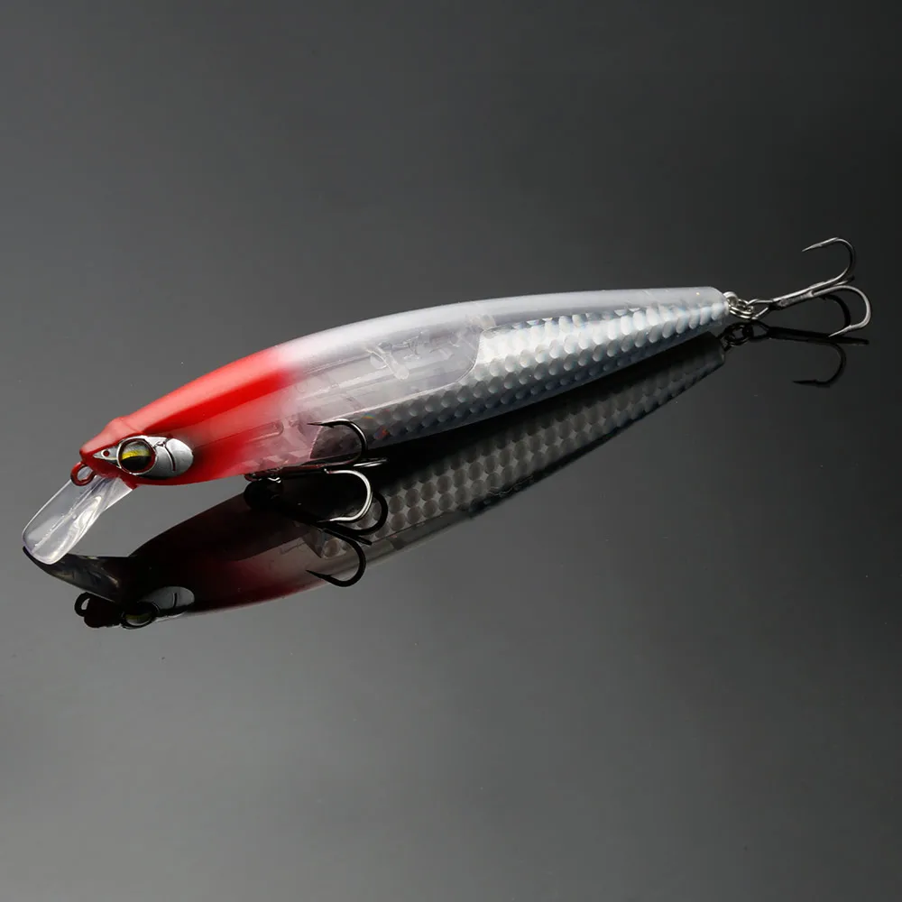 JOHNCOO-señuelo de pesca con hoja flotante, Wobbler de fundición larga, pececillo, Lucio, aparejos de cebo Artificial, 130mm, 20g - imagen 5