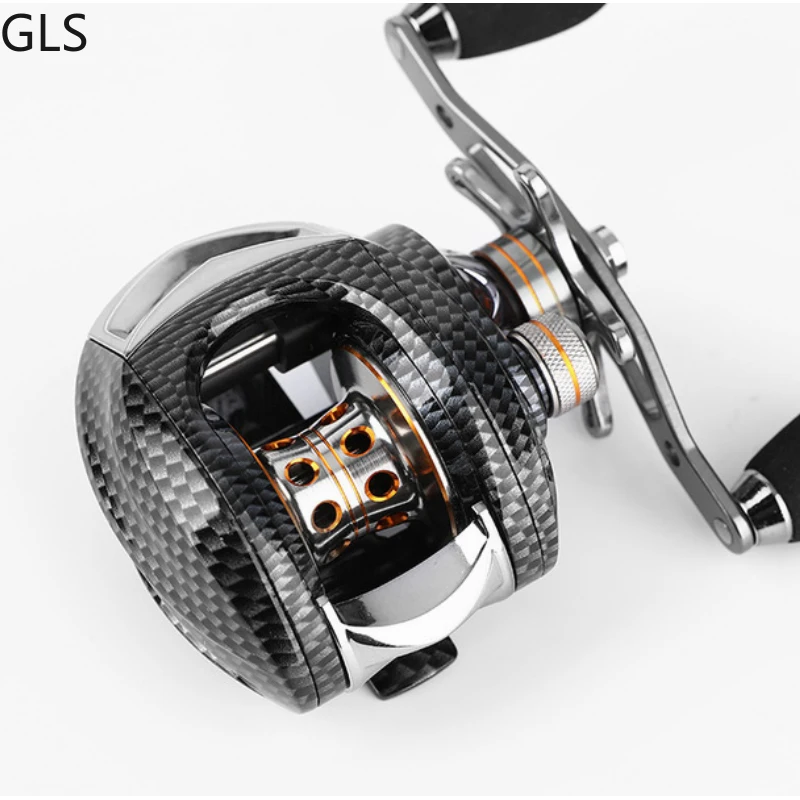 GLS 2023 carretes de Baitcasting, arrastre máximo de 8KG, 6,3: 1, freno magnético para mano izquierda/derecha, carrete de pesca de agua dulce y salada - imagen 2