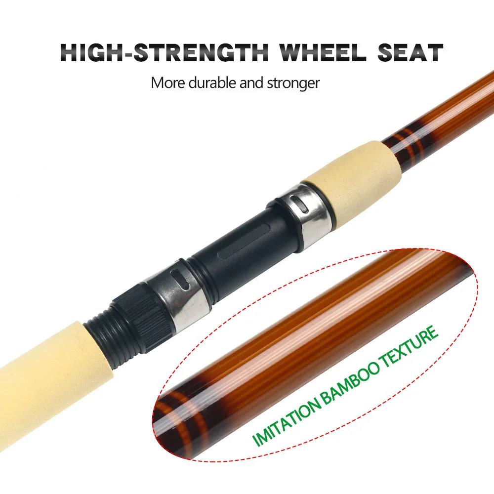 JOSBY 83.in- 120in carpa caña de pescar de difícil FRP fibra carbono caña de pescar telescópica caña de pescar 3,6 m 3m 2,7 m 2,4 de 2,1 m - imagen 4