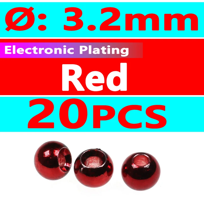 20pcs red 3.2mm