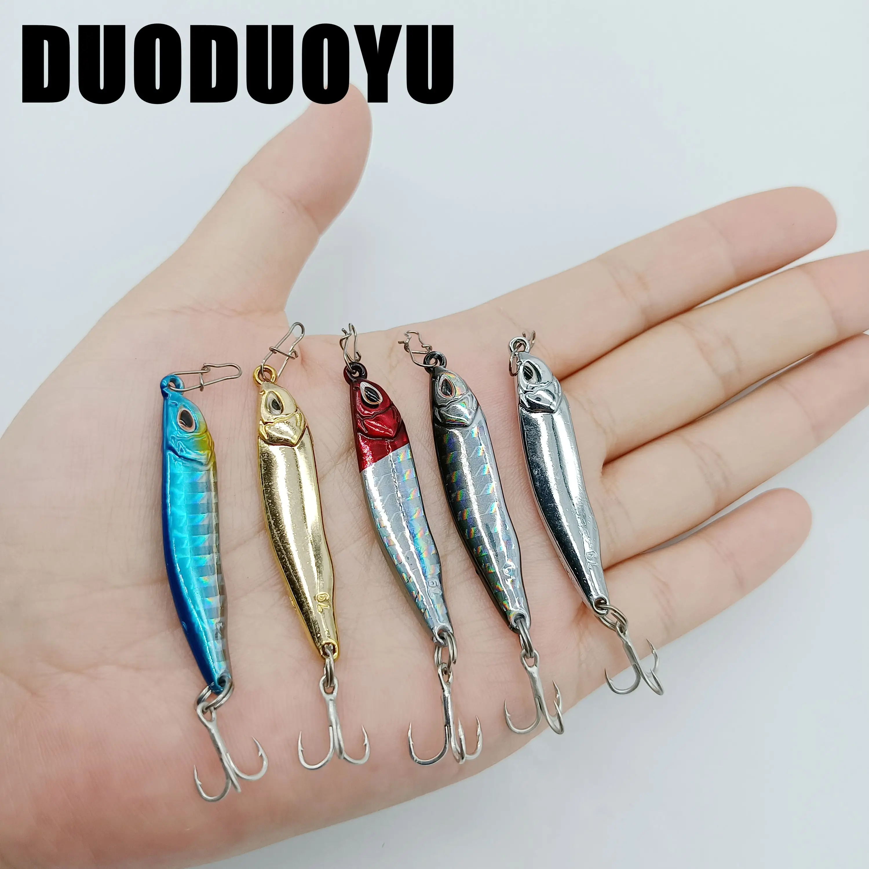 DUODUOYU-señuelo de pesca duro Artificial, cebo Wobbler, cuchara VIB de Metal, 7g/10g/15g/20g, 1 ud. - imagen 3