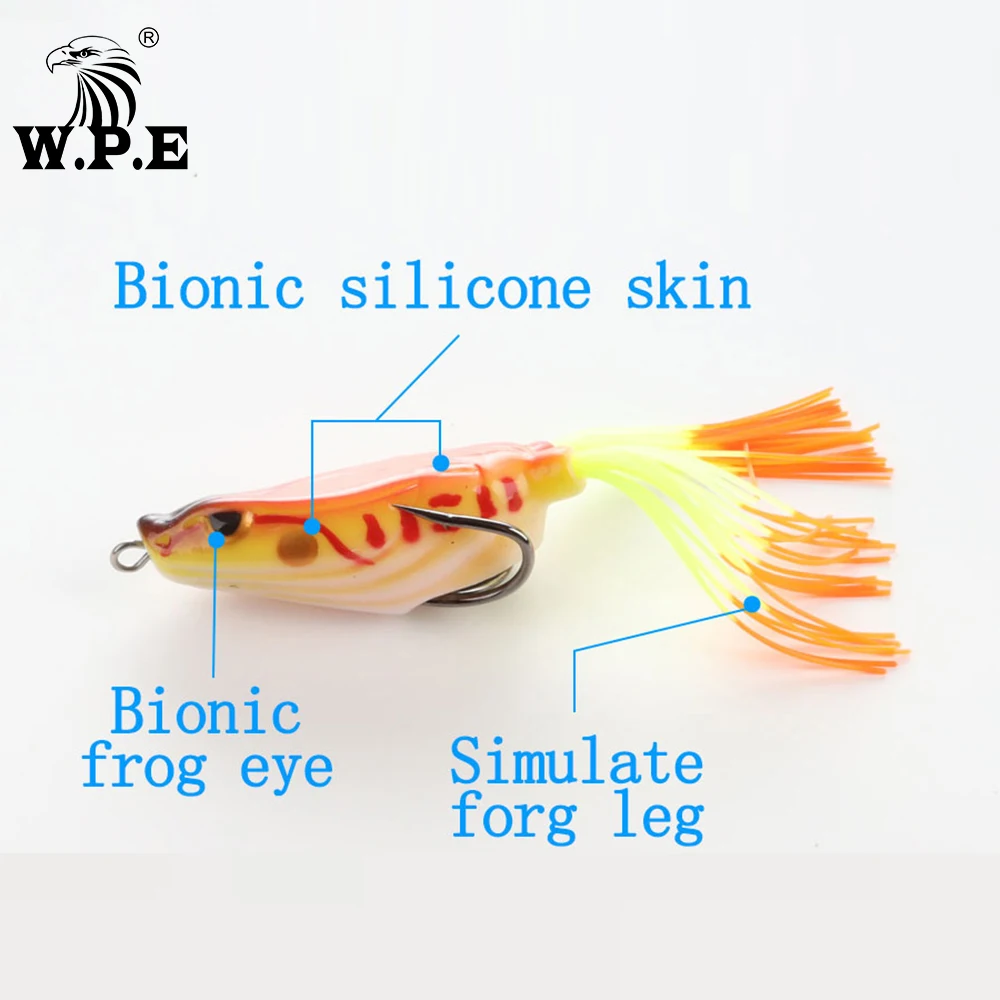 W.P.E-SEÑUELOS blandos de pesca de rana, Señuelos de Pesca, pececillos, Crankbait, 1 unidad, 15g - imagen 4