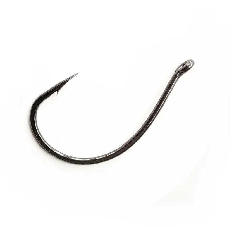 Anzuelo de pesca de carpa circular, anzuelos de 50 piezas, tamaño 3-3/0 #, Ojo de anillo, Japón, púas, aparejos de pesca de una sola plantilla - imagen 5