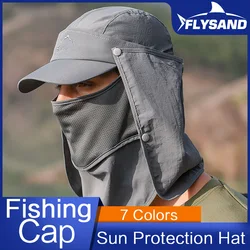 FLYSAND Sombrero Plegable con Visera Solar Antimosquitos para Pesca